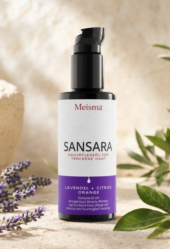 veganes Naturkosmetik-Körperpflegeöl für trockene Haut